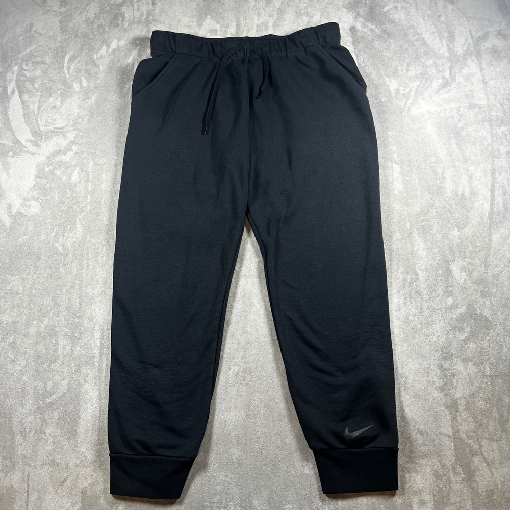 Nike Dri-FIT Training Jogger Sweatpants Mens Medium Black